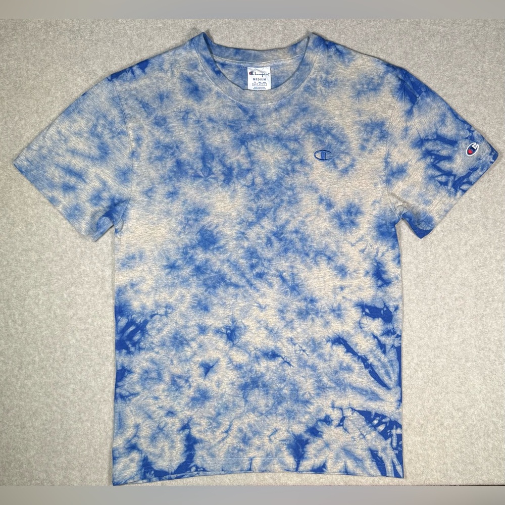 Champion Blue Tie-Dye T-Shirt US Medium